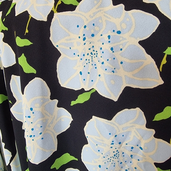 500 Maison Cinqcent Floral Belted Light Flowy Open Front Coat Jacket Sz XL - Picture 8 of 12